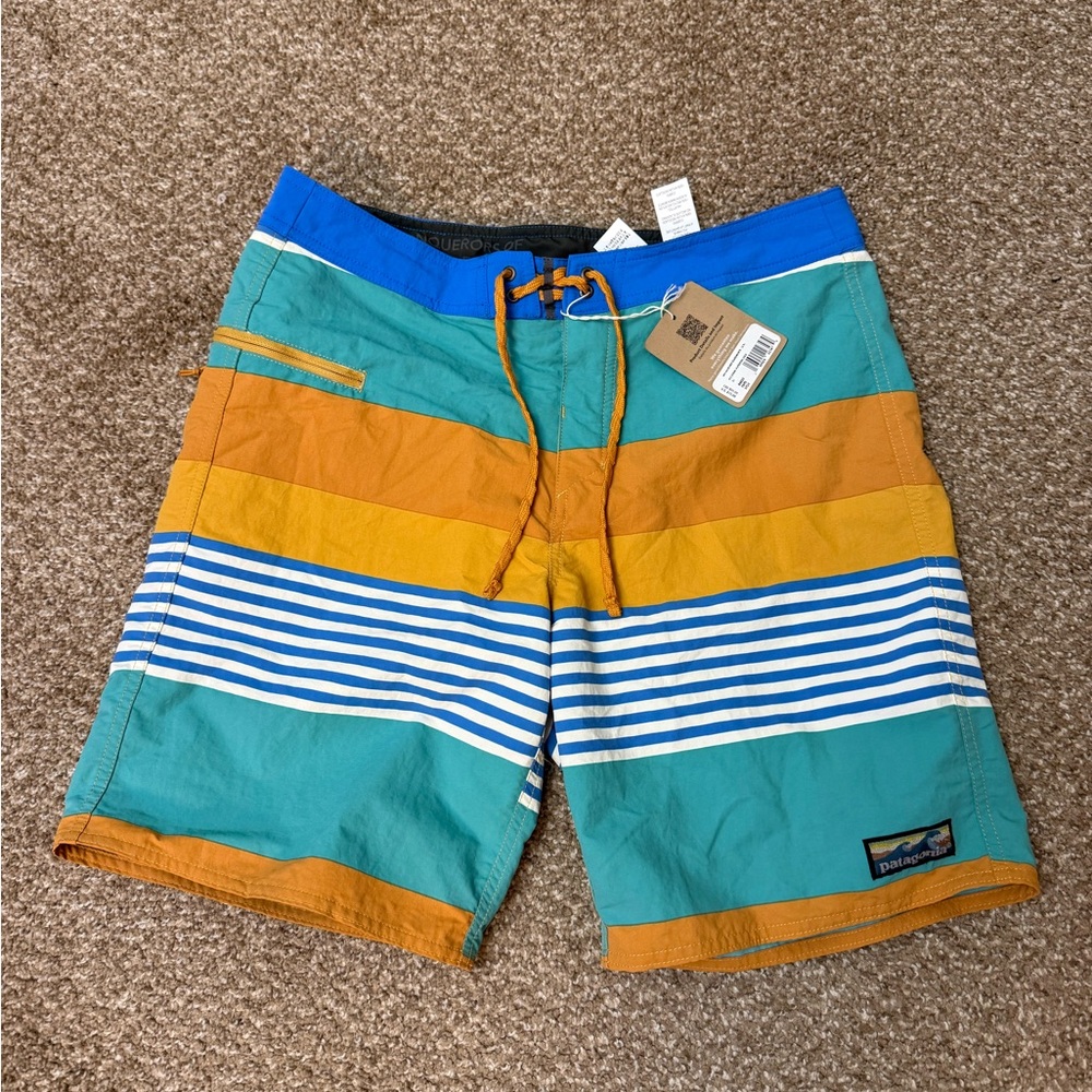 Patagonia Men's Multicolor Wavefarer Board Shorts 31 NWT 19”